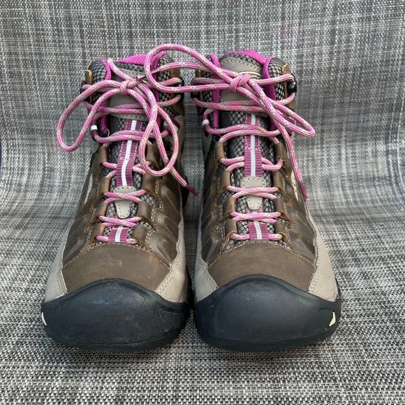 Keen Women's Targhee 3 Leather Waterproof Mid Height Hiking Boots Size 9 - Picture 2 of 7